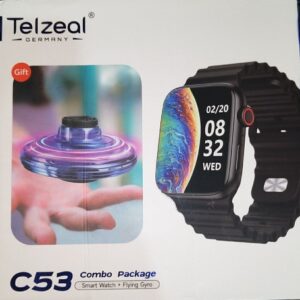 ساعت هوشمند مدل Telzeal C53 به همراه اسپینر بومرنگ و بند اضافی